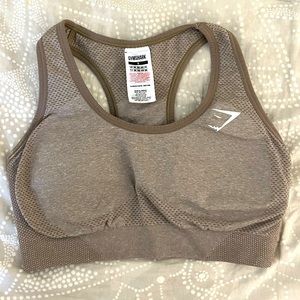 Gymshark vital seamless 2.0 sports bra low support- taupe marl